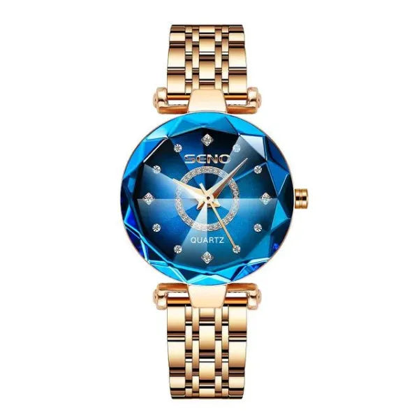 Relógio Feminino - Elegante Pulseira Aço Inoxidável