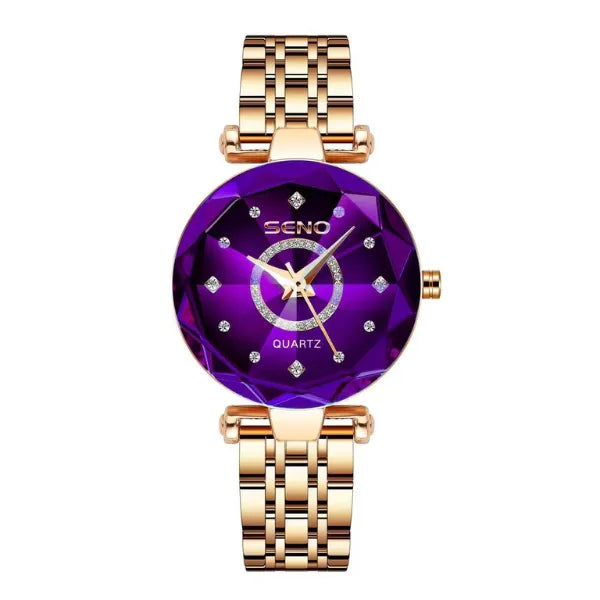 Relógio Feminino - Elegante Pulseira Aço Inoxidável